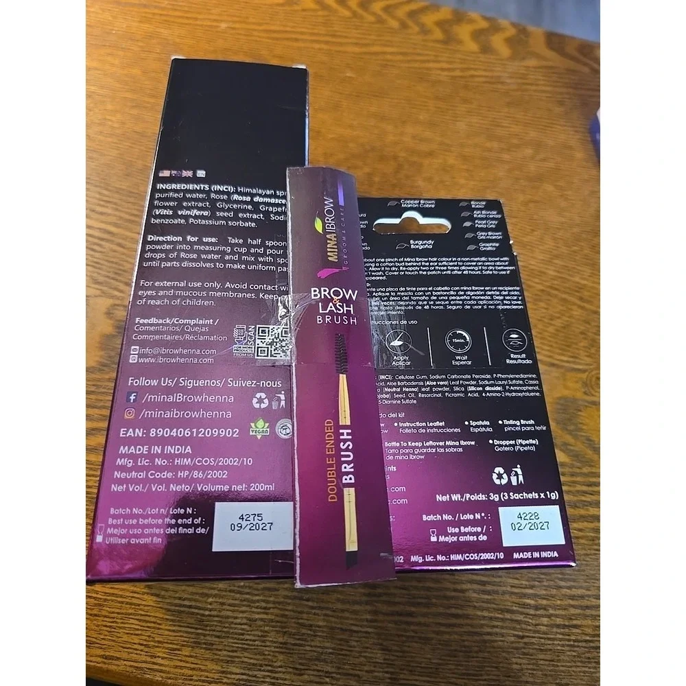 EYE BROW Tint Kit , Spot Coloring Brow‎ Tinting Powder (Black Negro)